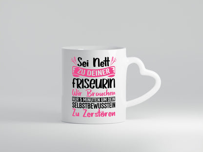 Sei nett zu deiner Friseurin | Barbershop Haareschneiden Geschenkidee Humor