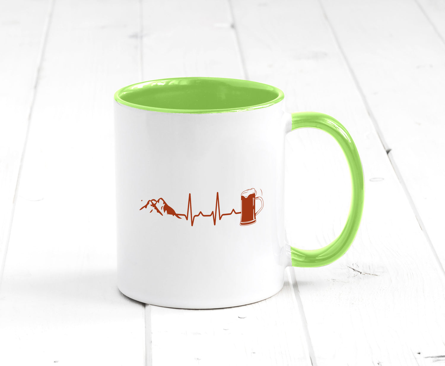 Berge und Bier | Wandern Wanderer Biertrinken Geschenkidee Humor Tasse