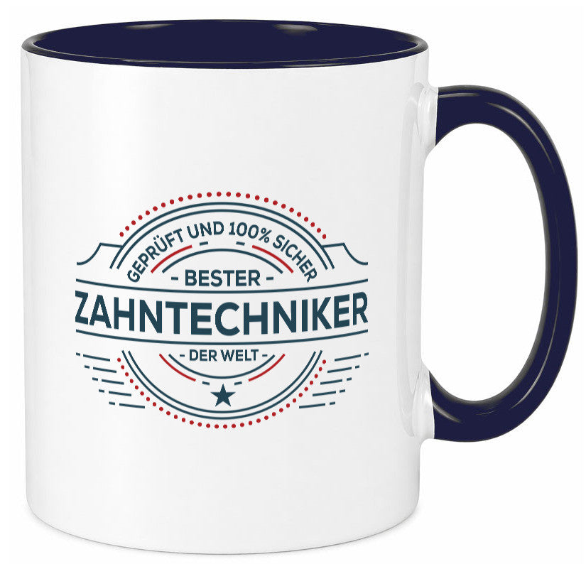 Geprüft und sicher: Zahntechniker | Zahnmedizin Humor Geschenkidee Tasse