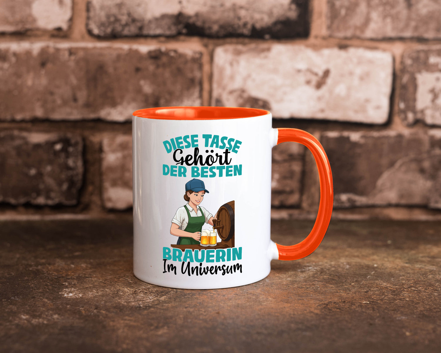 Im Universum: Brauerin | Bier Brauerei lustiger Spruch Geschenk Humor