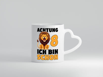 8. Geburtstag | 8 Jahre Löwe Geschenk Geschenkidee lustiger Spruch Tasse