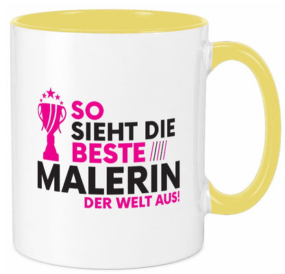 Die Weltbeste Malerin | Malerinnen lustig Humor Geschenkidee Geschenk Tasse