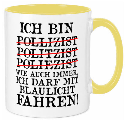 Ich bin Polizist | Blaulicht Polizei Beruf Streife lustig Arbeit Kollegen Büro