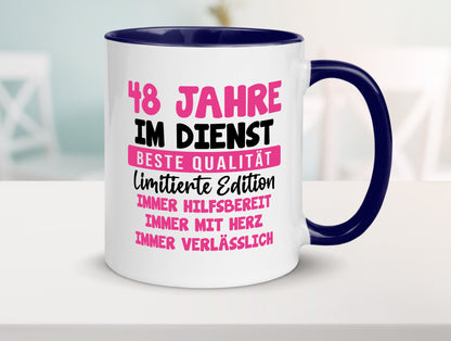 48 Jahre im Dienst | Jubiläum Arbeit v10 lustiger Spruch Geschenk Kollegen Büro