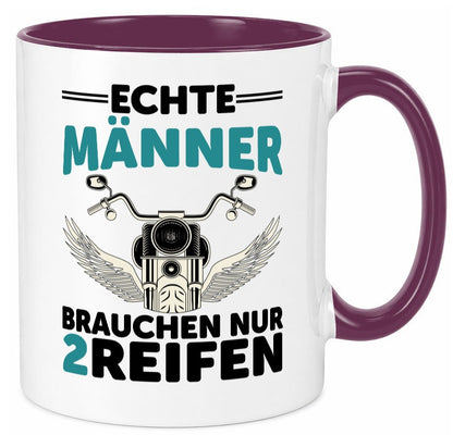 Echte Männer | Motorrad Tasse Motorradfahrer Biker lustiger Spruch Geschenk