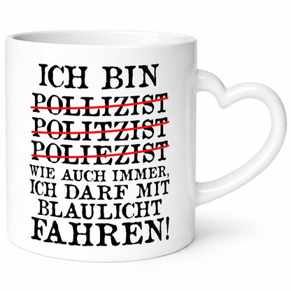 Ich bin Polizist | Blaulicht Polizei Beruf Streife lustig Arbeit Kollegen Büro