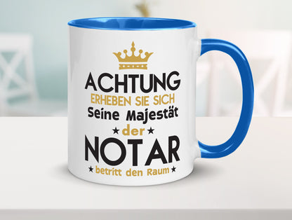 Seine Majestät Notar | Jurist Humor Geschenkidee Tasse