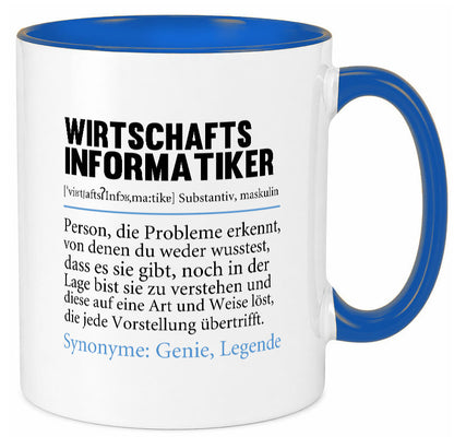 Wirtschaftsinformatiker | Beruf Wirtschaft Informatik lustig Arbeit Kollegen Tasse