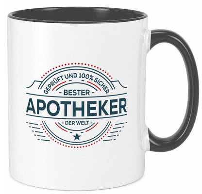 Geprüft und sicher: Apotheker | Apotheke Pharmazie Geschenkidee Humor Tasse