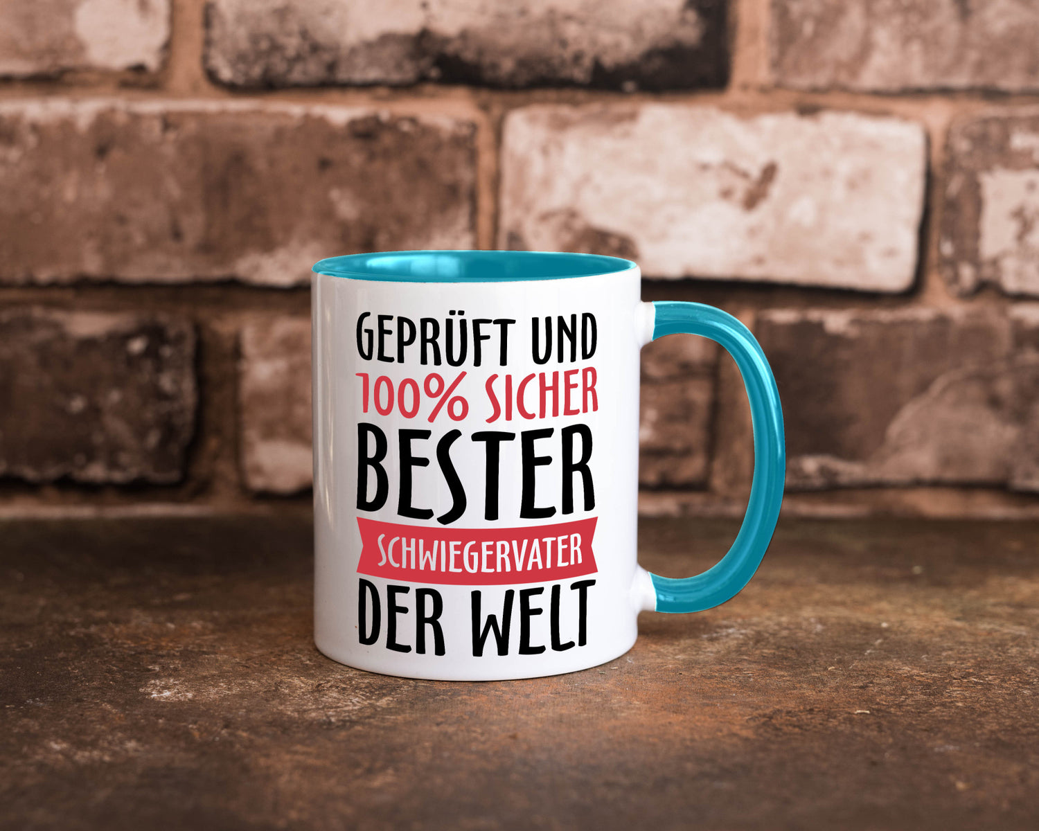 Bester Schwiegervater Geschenk Familie Geschenkidee lustiger Spruch Tasse