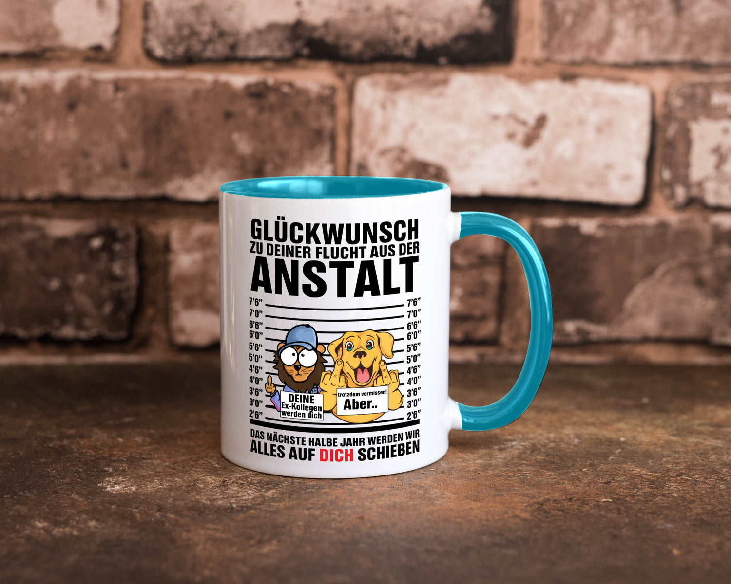 Glückwunsch zu deiner Flucht | Abschiedgeschenk v3 Geschenk Humor Geschenkidee