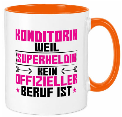 Superheldin Konditorin | Konditorei lustig Humor Geschenkidee Geschenk Tasse