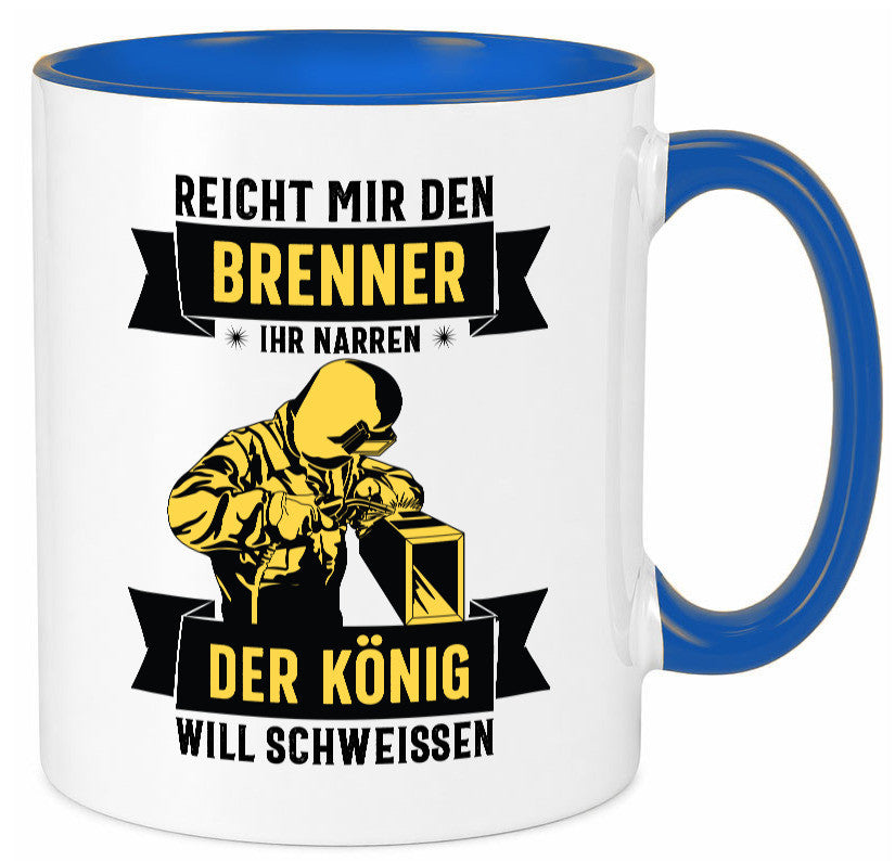 König will schweissen | Schweisser Sterne lustiger Spruch Geschenk Humor