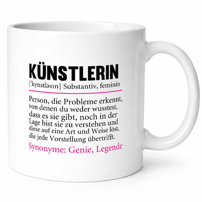 Künstlerin | Beruf Spruch lustig Kunst Arbeit Kollegen Büro Geschenk Tasse