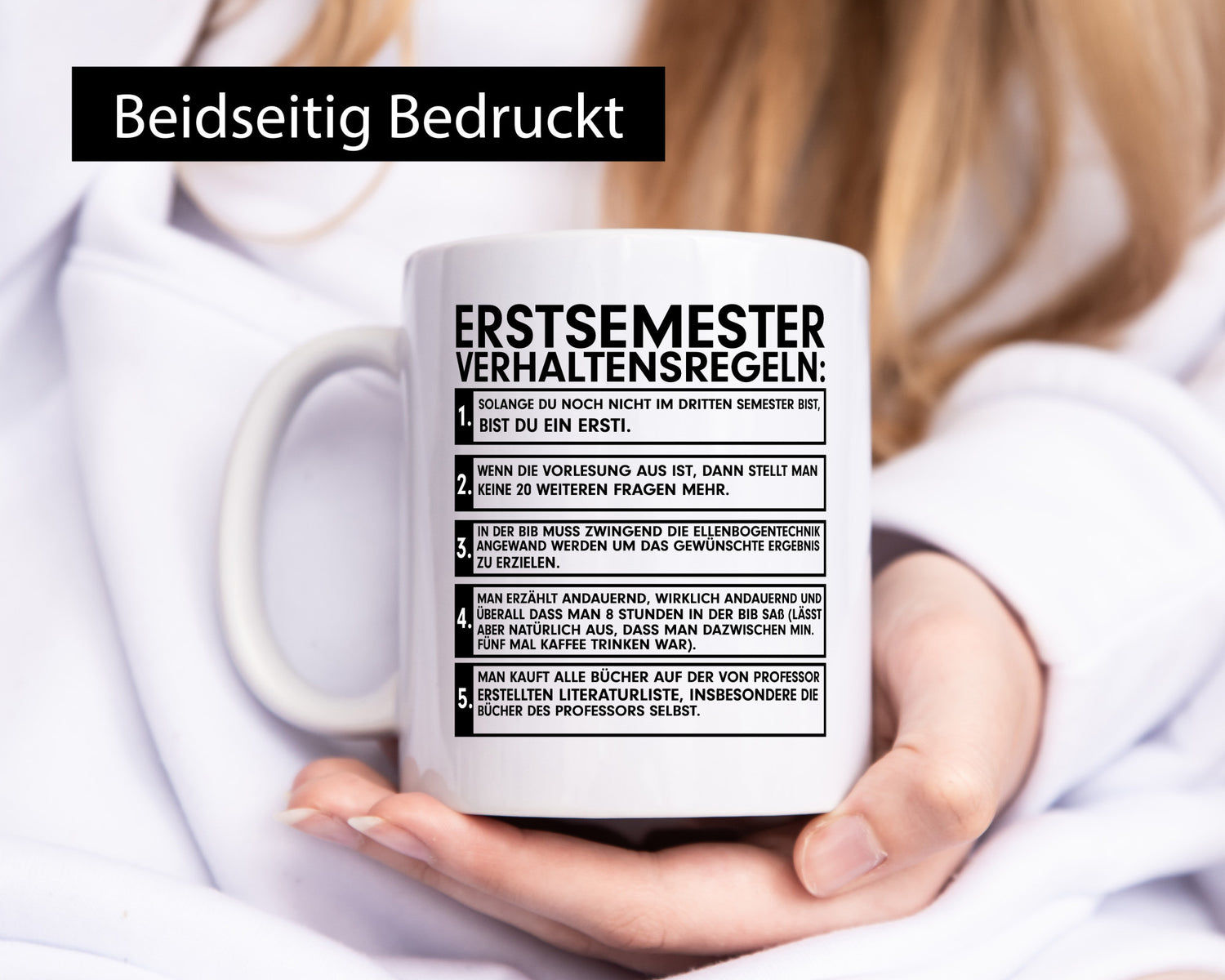 Freshman Rules of Conduct | Freshman Mug Study Humor Gift Idea