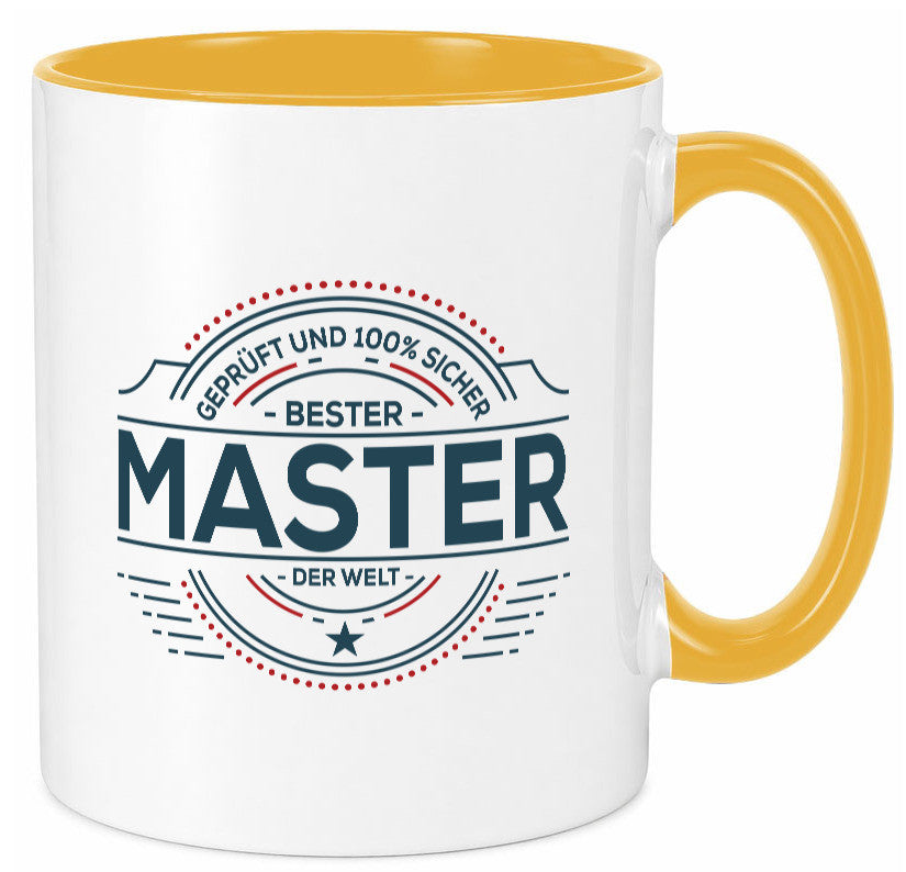 Geprüft und sicher: Master | Universität Student lustig Humor Geschenkidee