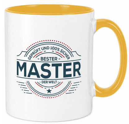 Geprüft und sicher: Master | Universität Student lustig Humor Geschenkidee