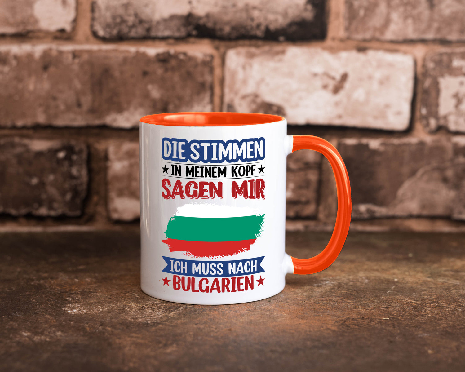 Bulgarien | Urlaub Stimmen in meinem Kopf Traumland Humor Geschenkidee Tasse