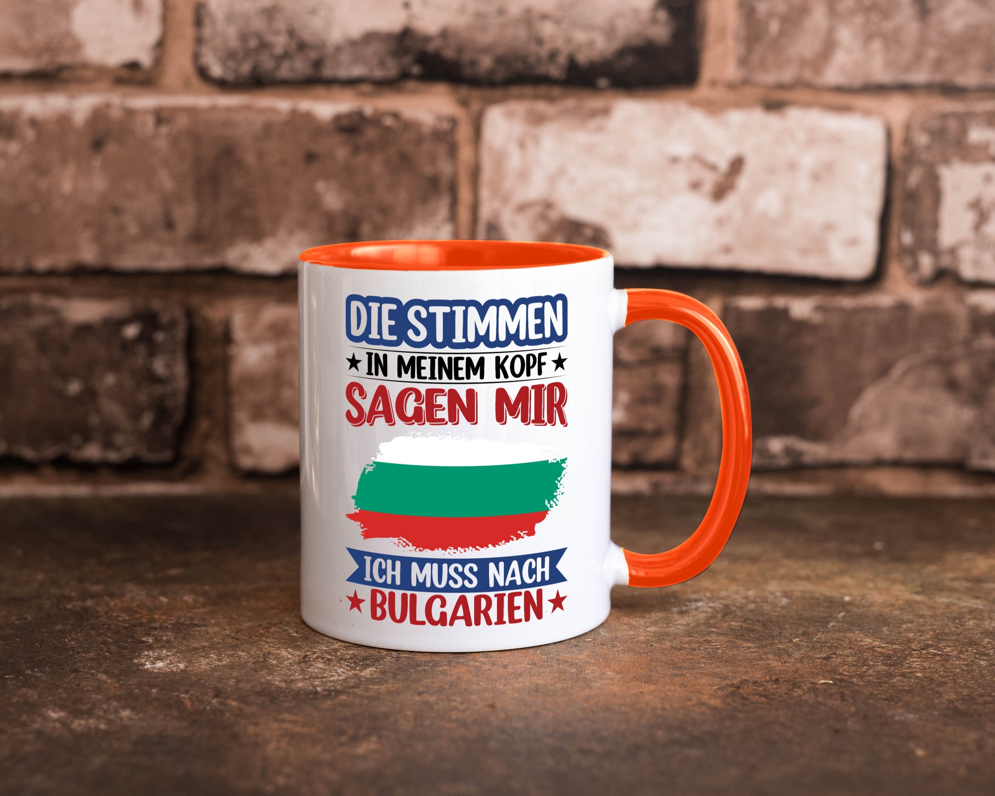 Bulgarien | Urlaub Stimmen in meinem Kopf Traumland Humor Geschenkidee Tasse