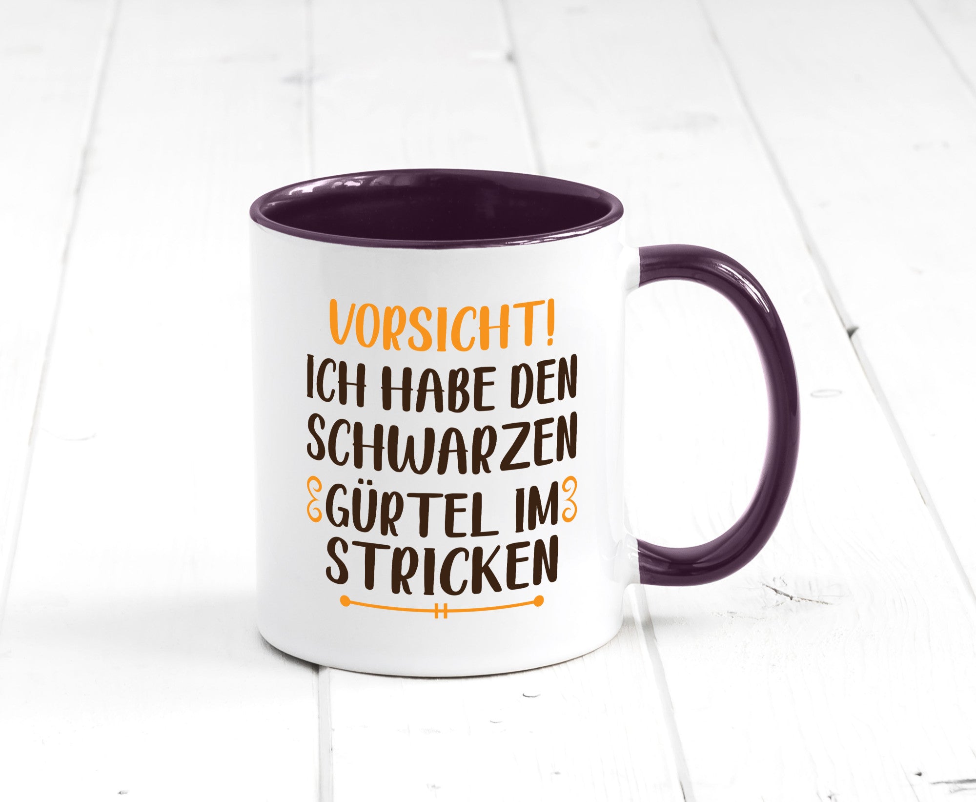 Schwarzen Gürtel im Stricken | Stricknadel lustiger Spruch Geschenk Humor