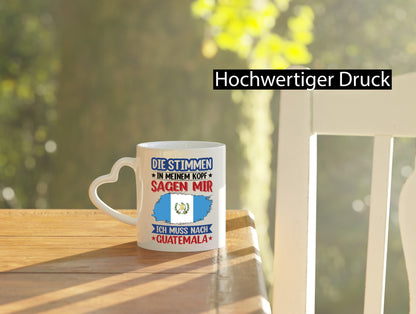Guatemala | Urlaub Stimmen in meinem Kopf Traumland Geschenkidee Humor Tasse