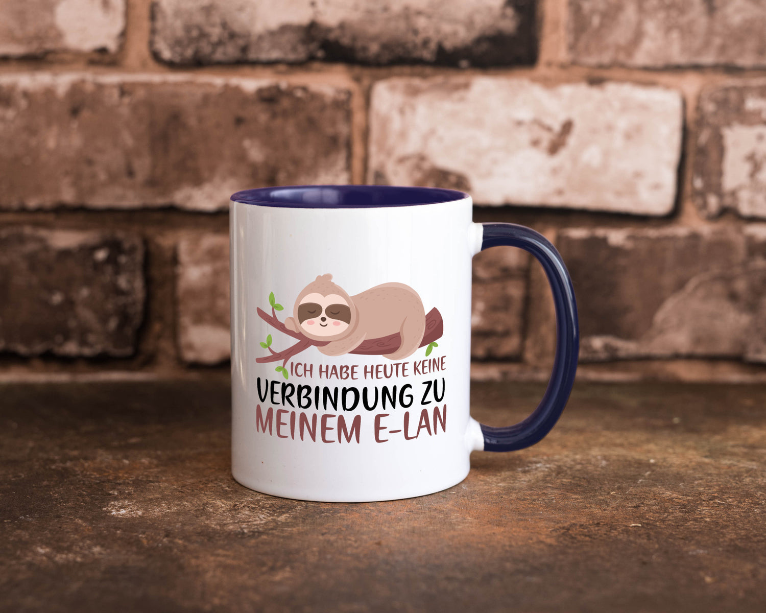Verbindung zum Elan | WLAN Faultier Faulpelz Laufband Humor Tierliebhaber