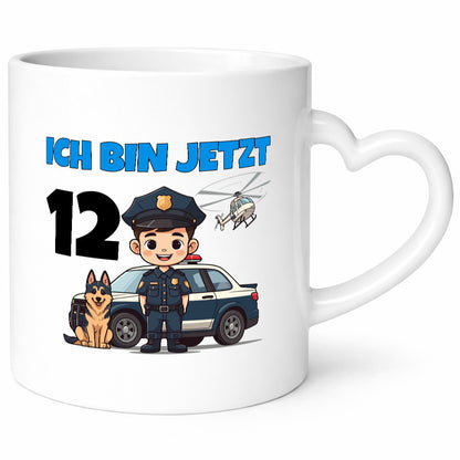 12. Geburtstag | 12 Jahre Polizei Kind Polizeiauto Geschenkidee Humor Tasse