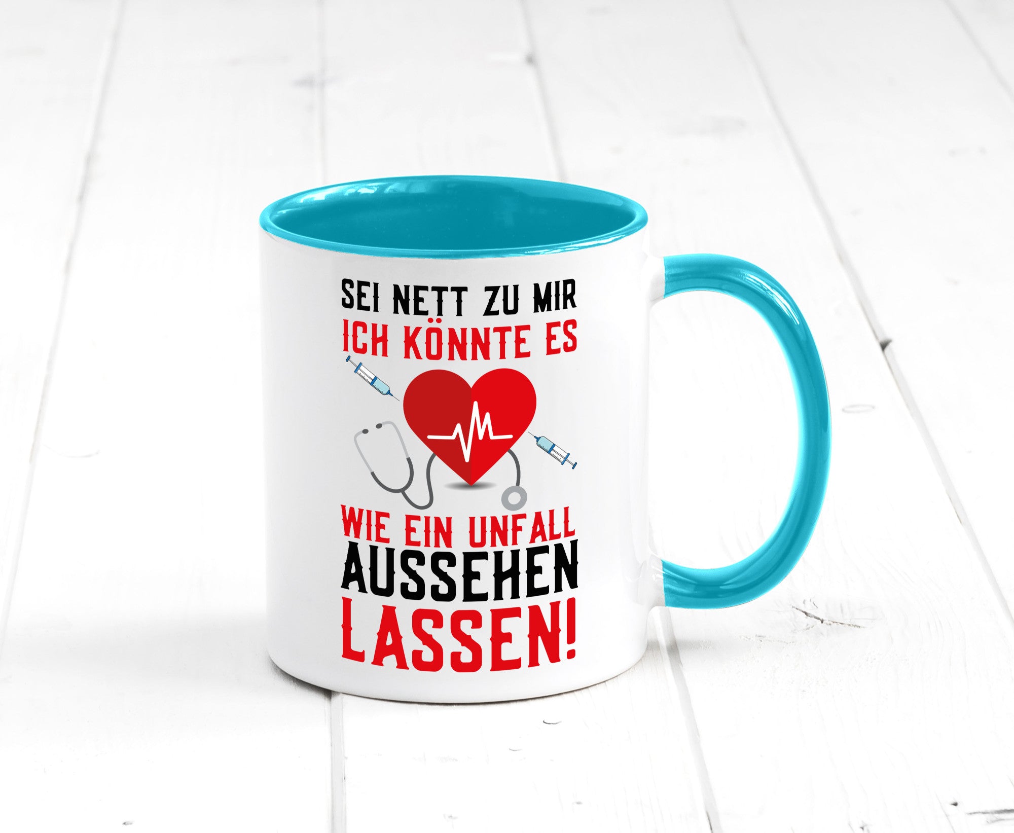 Sei nett zu mir | Krankenschwester Arzt Klinik Spritze v2 lustig Humor