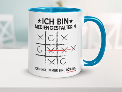 Löse Probleme: Mediengestalterin | Medien Geschenkidee Humor Tasse