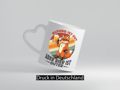 Bildung ist gut aber Bier Guter | Biertrinker Humor Geschenkidee Tasse