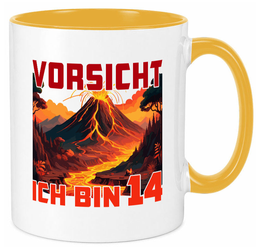 14. Geburtstag | 14 Jahre Vulkanausbruch Vulkan Geschenkidee Humor Tasse