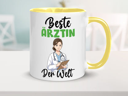 Beste Ärztin | Medizin Doktorin Fachärztin v2 Humor Geschenkidee Tasse