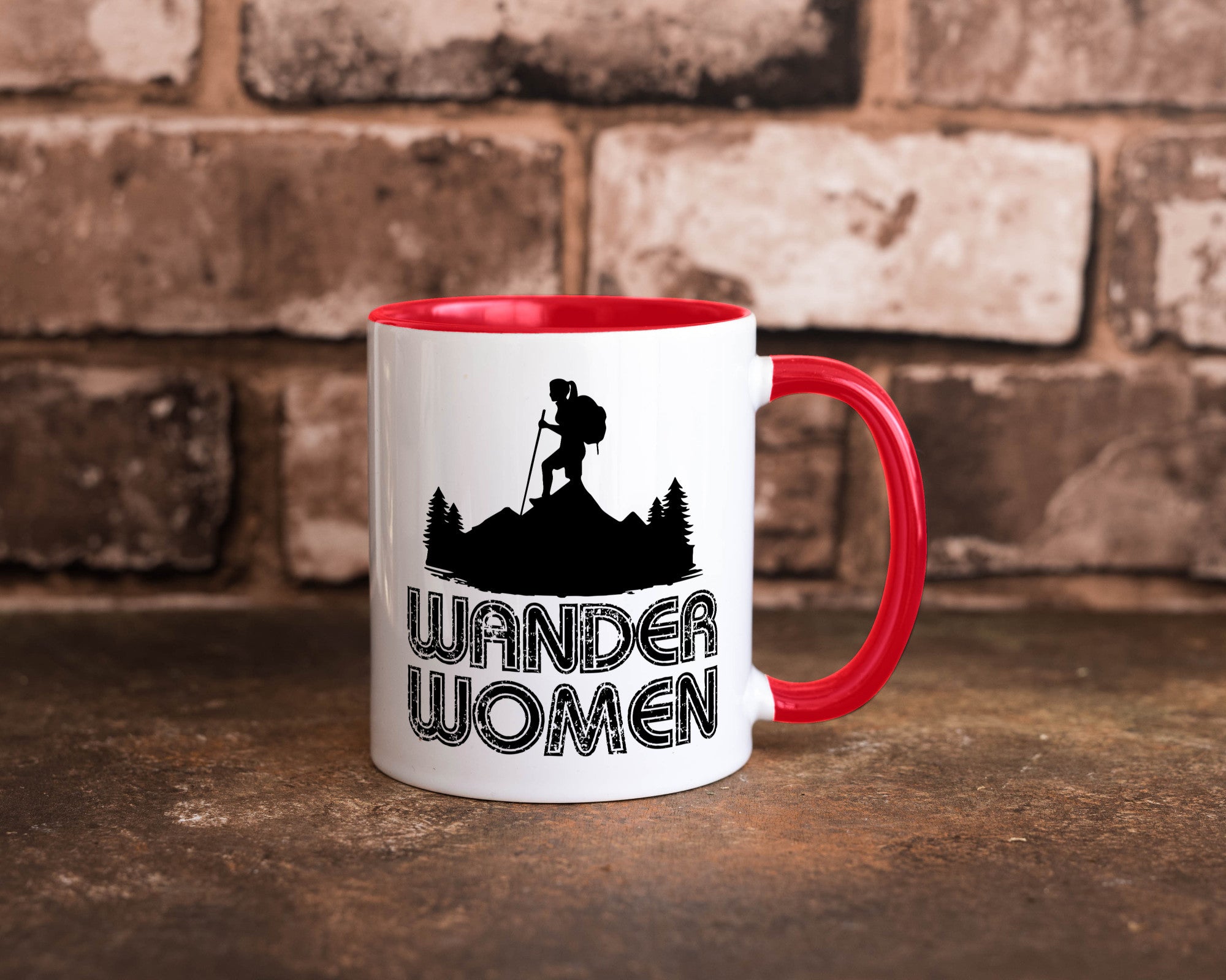 Wander Woman | Wandern Berge Geschenk Familie Geschenkidee lustiger Spruch Tasse