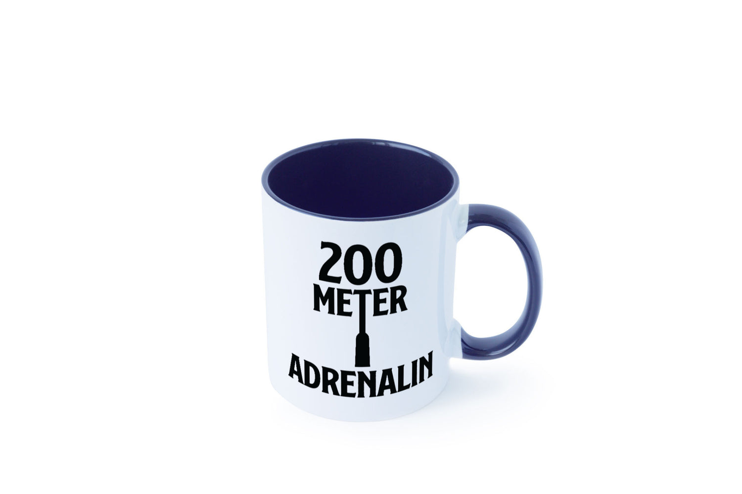 200 Meter Adrenalin v2 lustig Humor Geschenkidee Geschenk Tasse