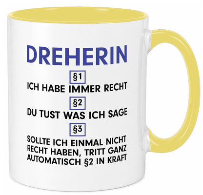 Ich habe immer Recht Dreherin | Fräser Dreher v2 lustig Humor Geschenkidee