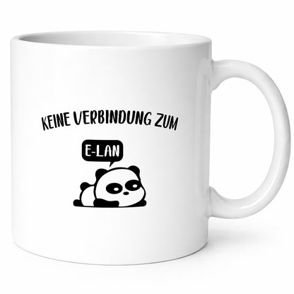 Keine Verbindung zum E-Lan | Pandabär Geschenk Humor Geschenkidee lustiger