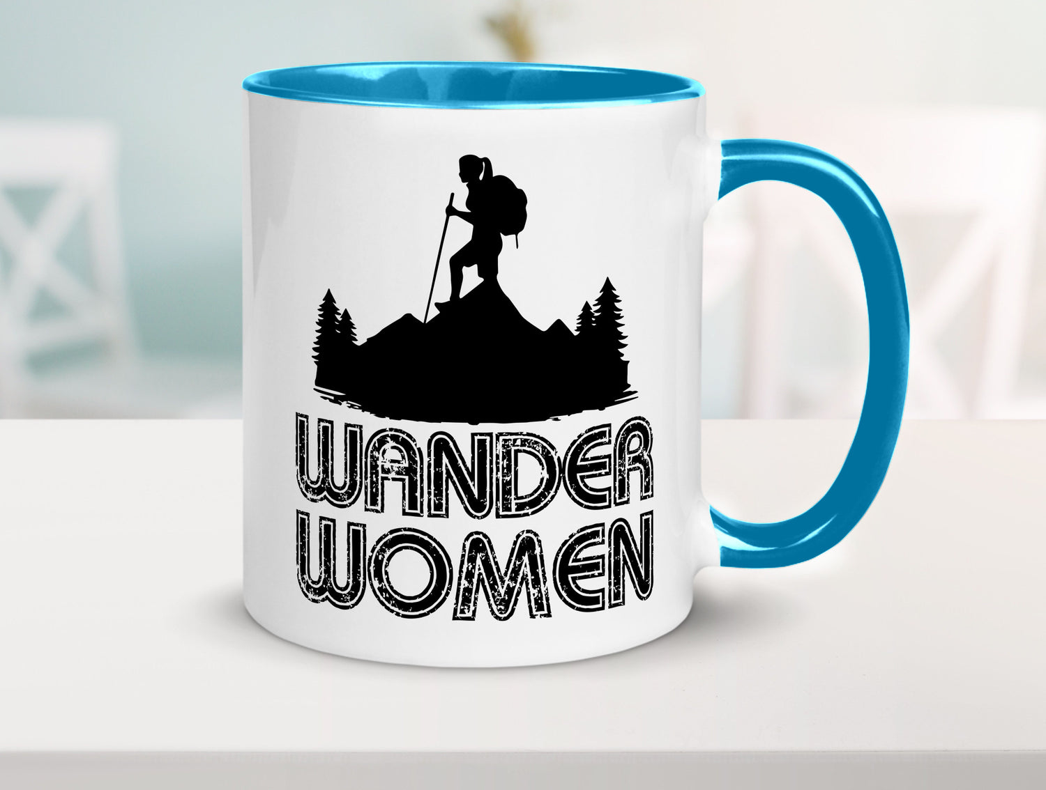 Wander Woman | Wandern Berge Geschenk Familie Geschenkidee lustiger Spruch Tasse