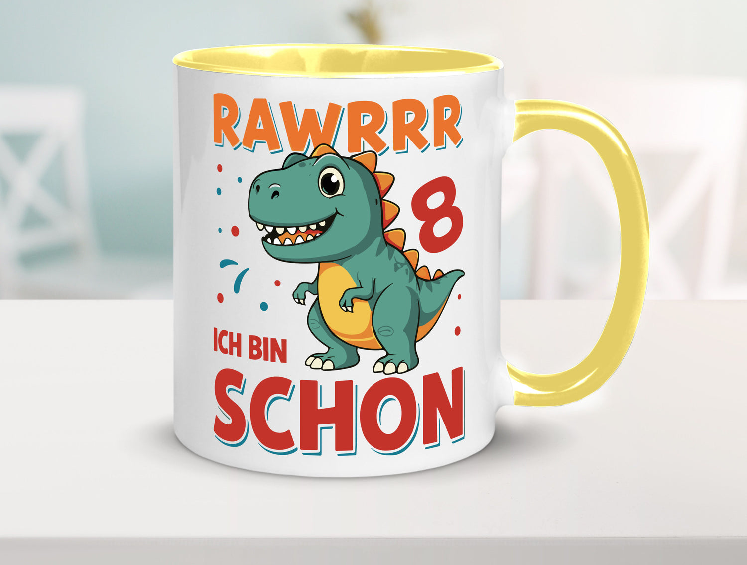 8. Geburtstag | 8 Jahre Raw ich bin schon T-Rex Geschenk Geschenkidee lustiger
