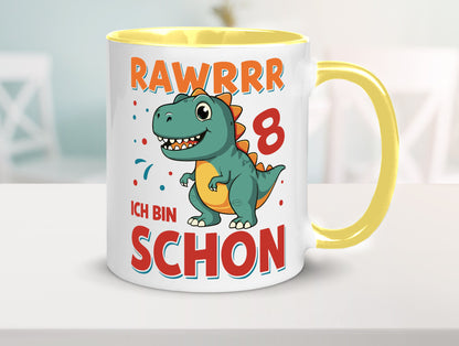 8. Geburtstag | 8 Jahre Raw ich bin schon T-Rex Geschenk Geschenkidee lustiger