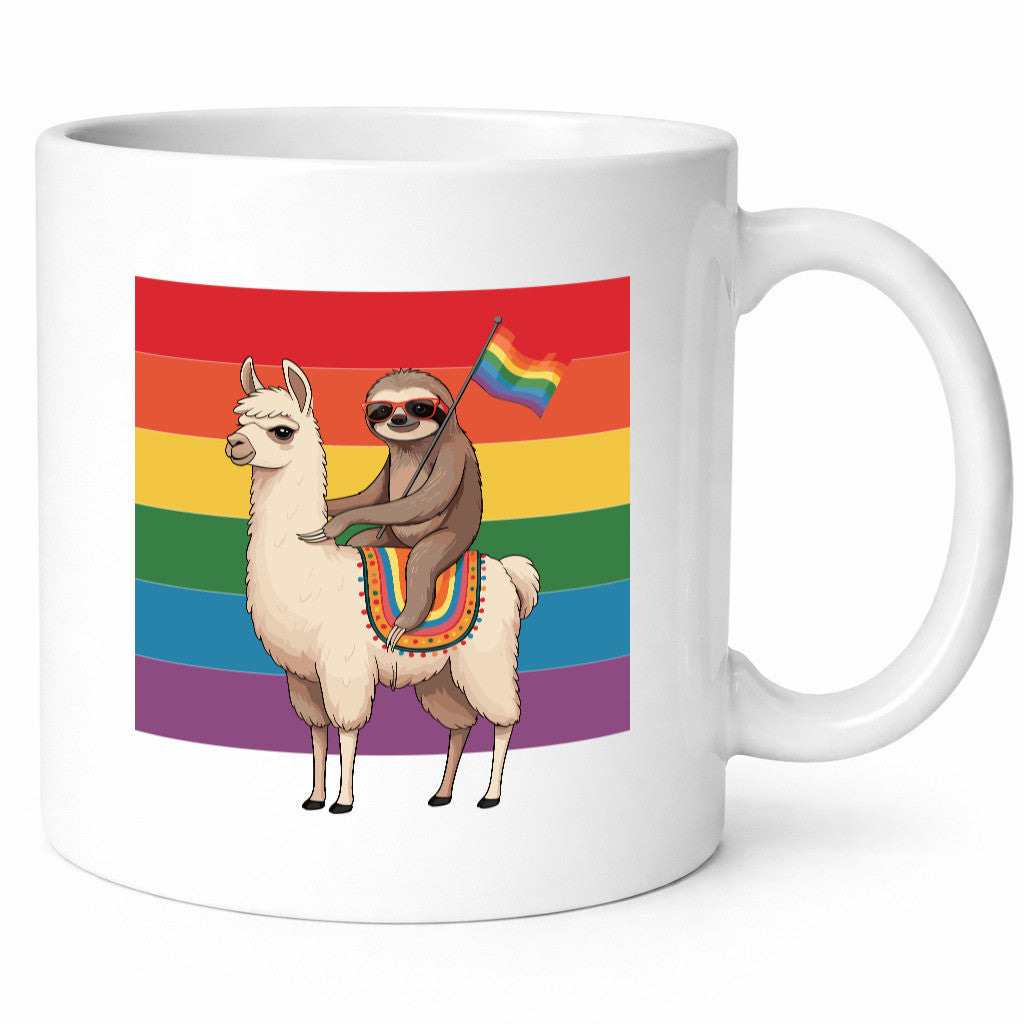 Lama | Faultier Regenbogen Sunset LGBT lustiger Spruch Geschenk Tierliebhaber