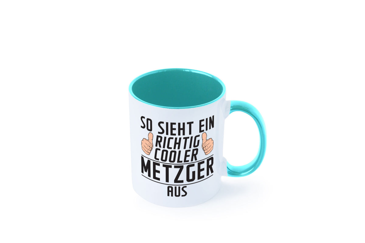 Richtig Cooler Metzger | Fleischer Metzgerei Geschenk Humor Geschenkidee Tasse