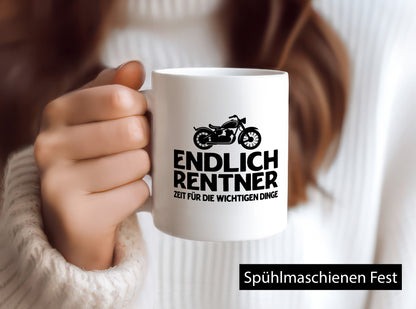 Endlich Rentner zeit fürs Motorrad | Biker Ruhestand Geschenkidee Jubiläum
