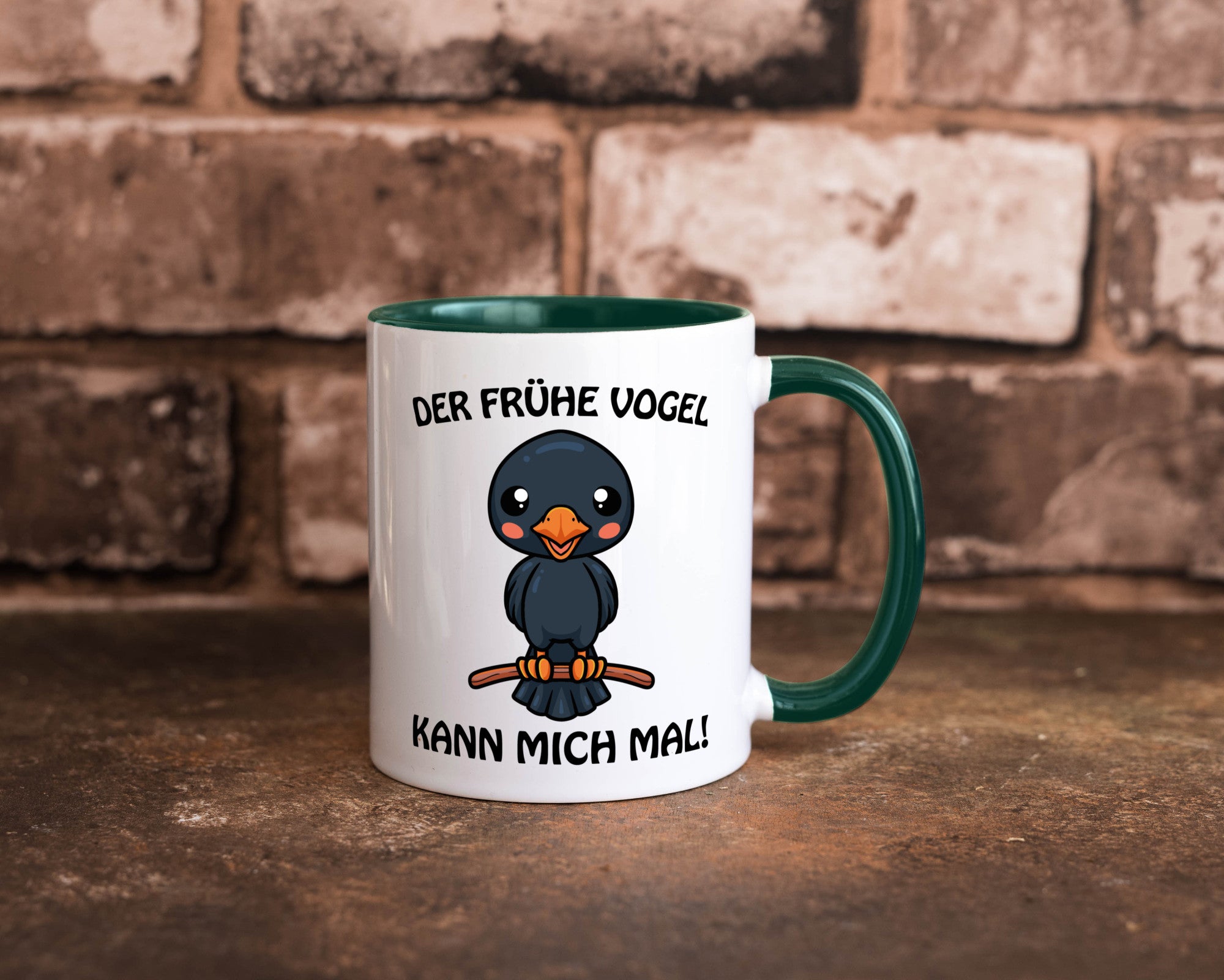 Der Frühe Vogel Humor Geschenkidee Tasse
