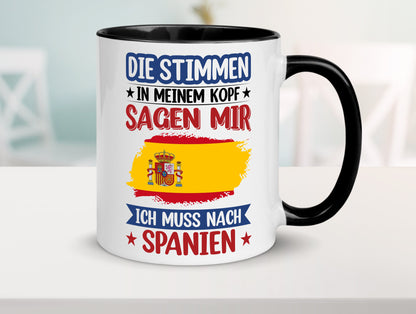 Spanien | Urlaub Stimmen in meinem Kopf Traumland v2 lustiger Spruch Geschenk