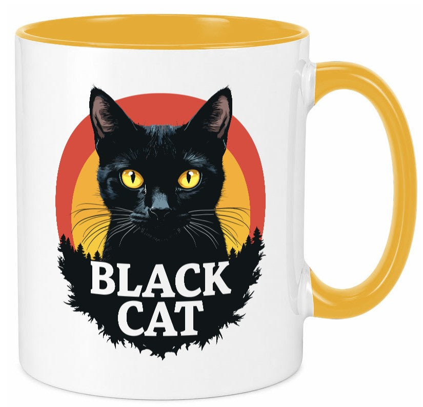 Black Cat | Schwarze Katze Böse Humor Tierliebhaber Geschenkidee Tasse