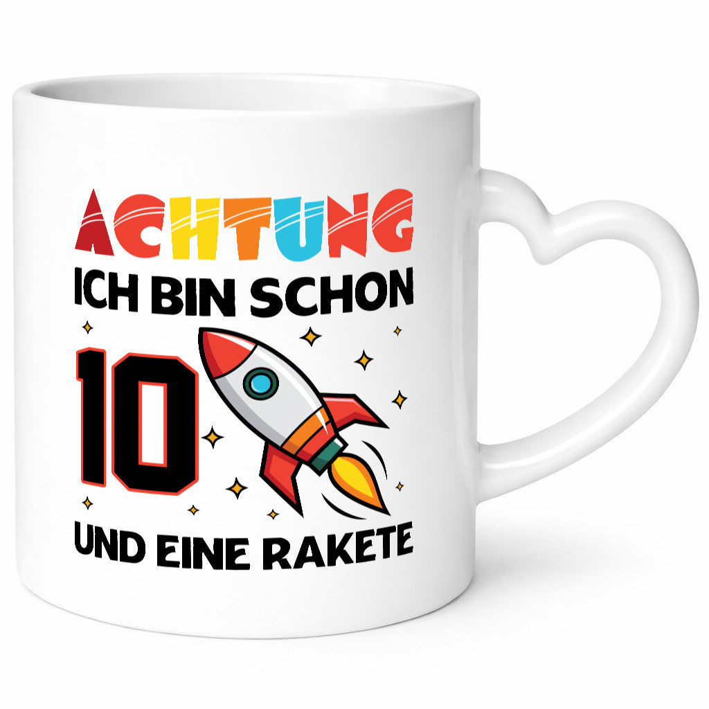 10. Geburtstag | Rakete Weltraum 10 Jahre Galaxy Humor Geschenkidee Tasse