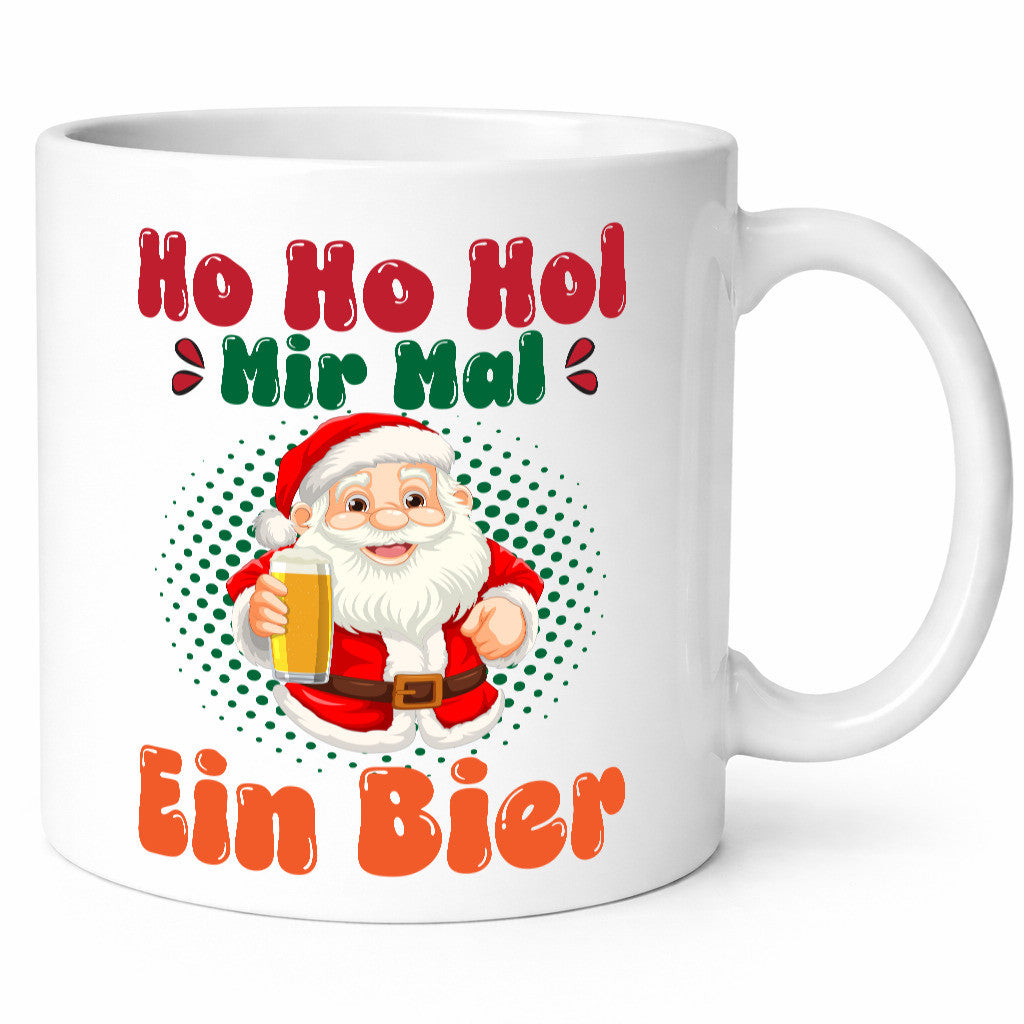 Ho mir mal ein Bier | Ugly Christmas Trinken v2 Geschenkidee Humor Tasse
