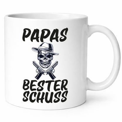 Papas bester schuss | Vatertag Papa der Welt Humor Familie Geschenkidee Tasse