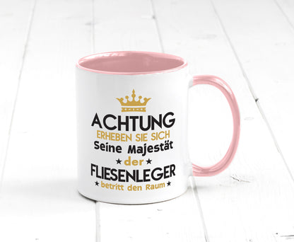 Seine Majestät Fliesenleger | Fliesenlegen Bau lustiger Spruch Geschenk Humor