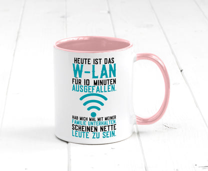 10 Minuten W-Lan Ausfall | Nerd Computer PC Gamer lustig Humor Geschenkidee Tasse
